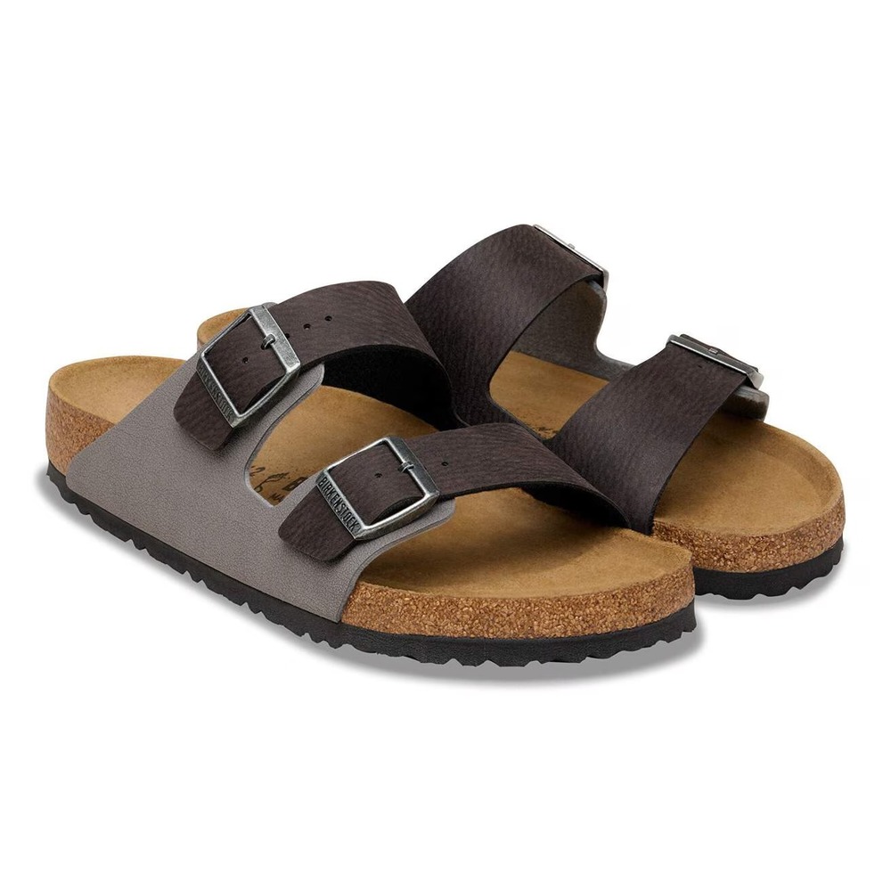 Birkenstock Arizona Mixed Synthetic Material Mens Size EU 42 US 9 Grey/Black NEW